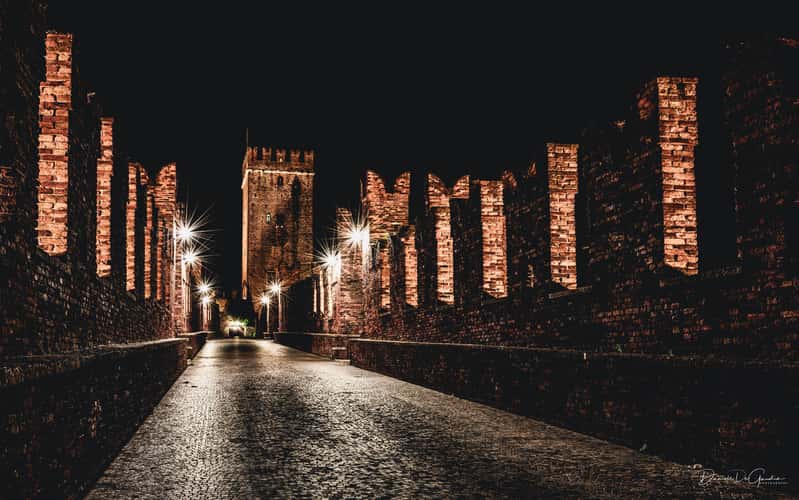 The Castel Vecchio Bridge blue hour Verona