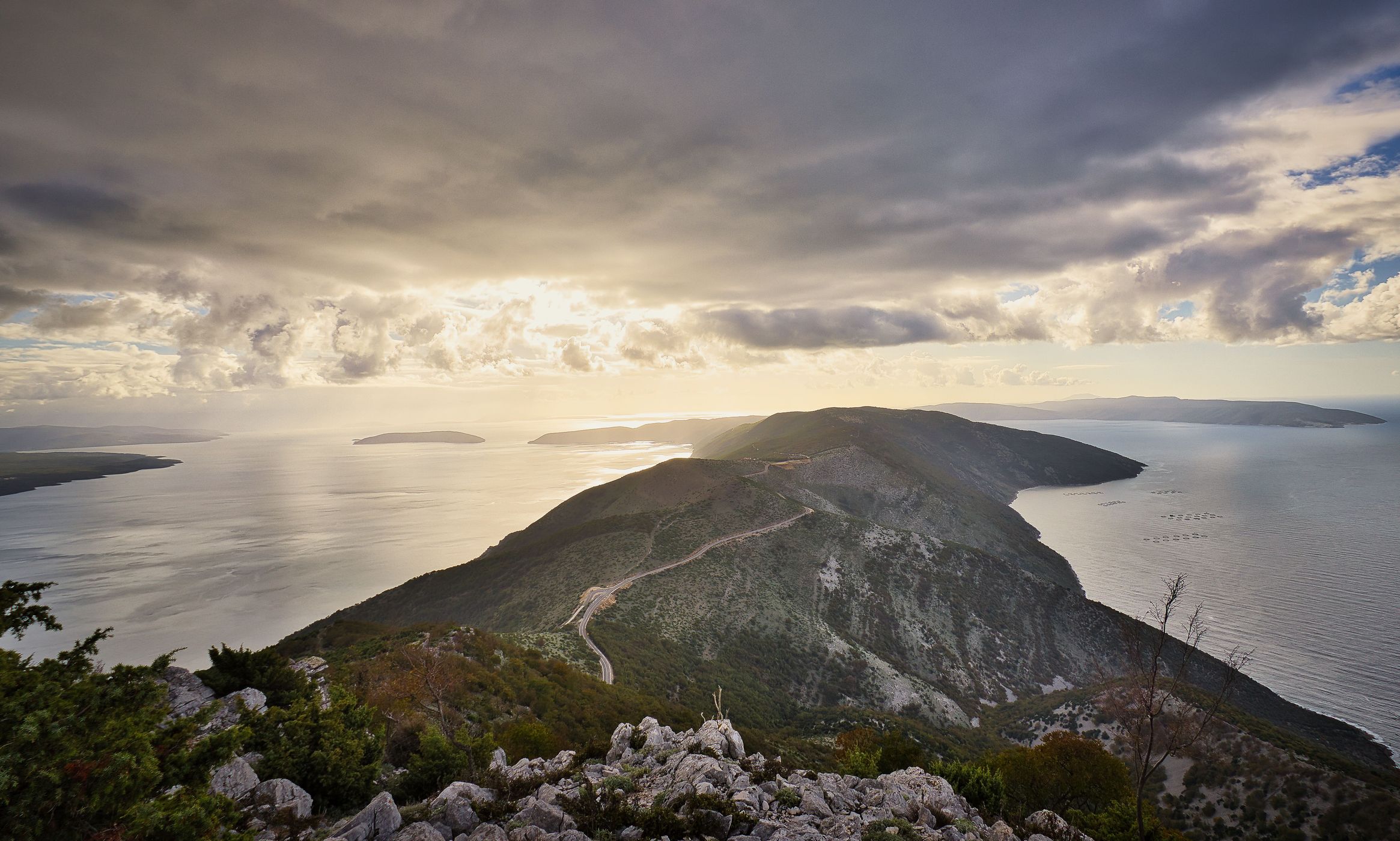 The look over Cres, Croatia