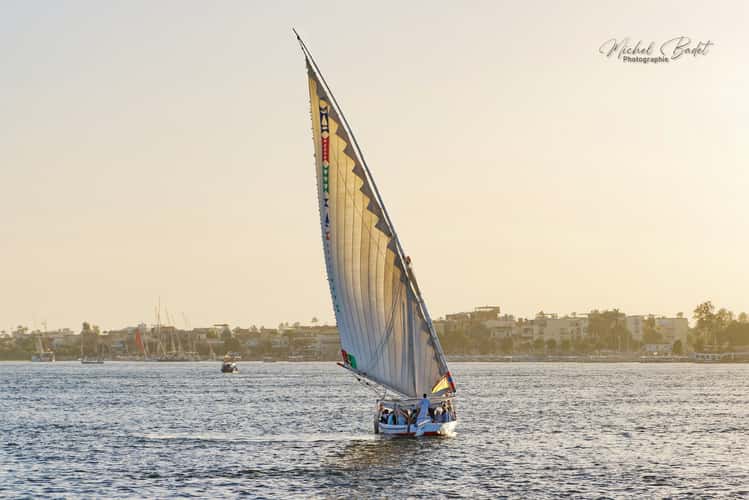 The Nile in Luxor from East embankment