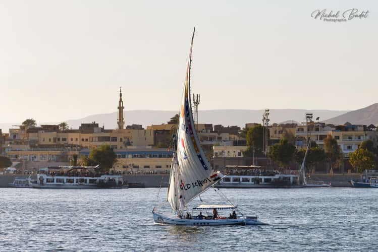 The Nile in Luxor from East embankment