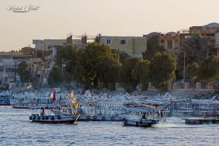 The Nile in Luxor from East embankment