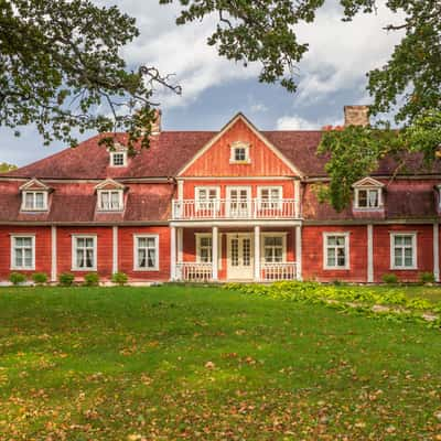 Ungurmuiza Manor in Gaujas National Park in Latvia, Latvia