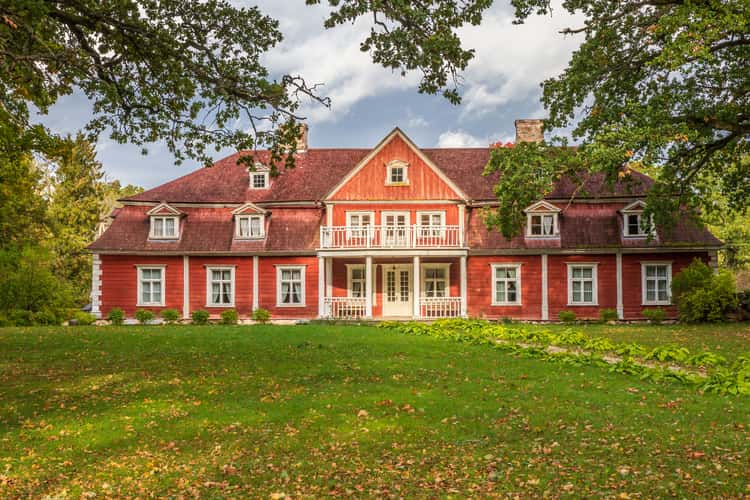 Ungurmuiza Manor in Gaujas National Park in Latvia