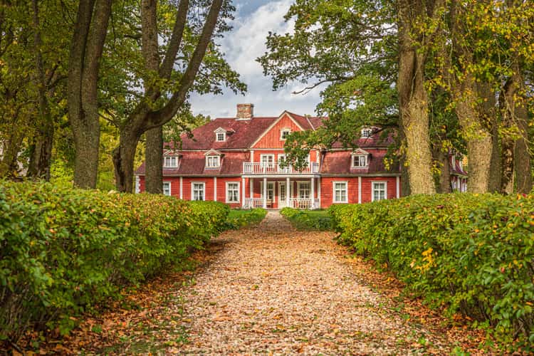 Ungurmuiza Manor in Gaujas National Park in Latvia