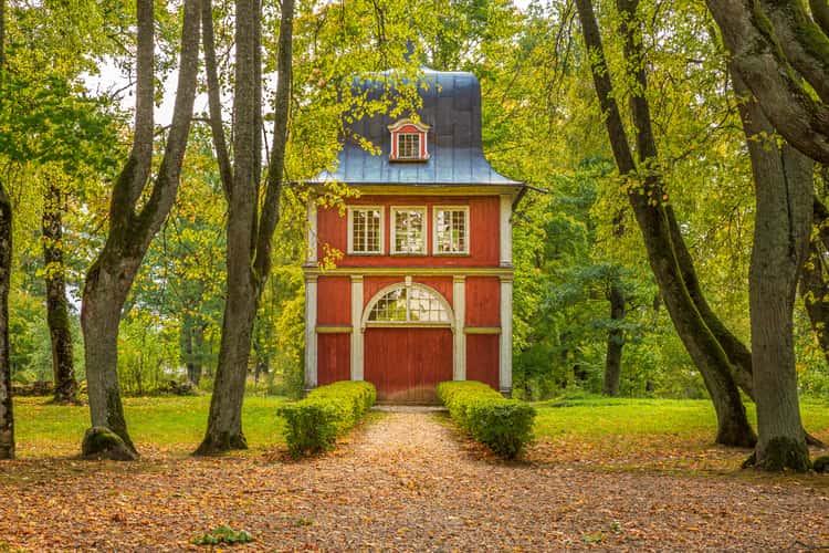 Ungurmuiza Manor in Gaujas National Park in Latvia