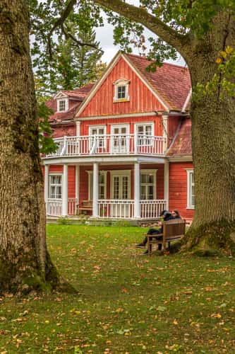 Ungurmuiza Manor in Gaujas National Park in Latvia