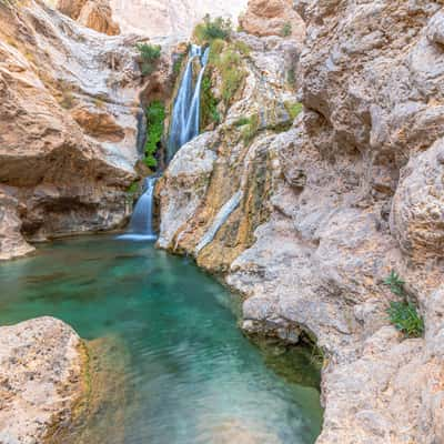 Wadi Tiwi Waterfall in Oman, Oman