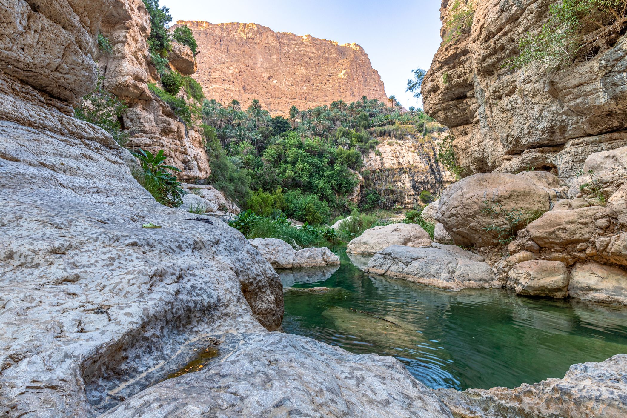 Wadi Tiwi Waterfall in Oman, Oman