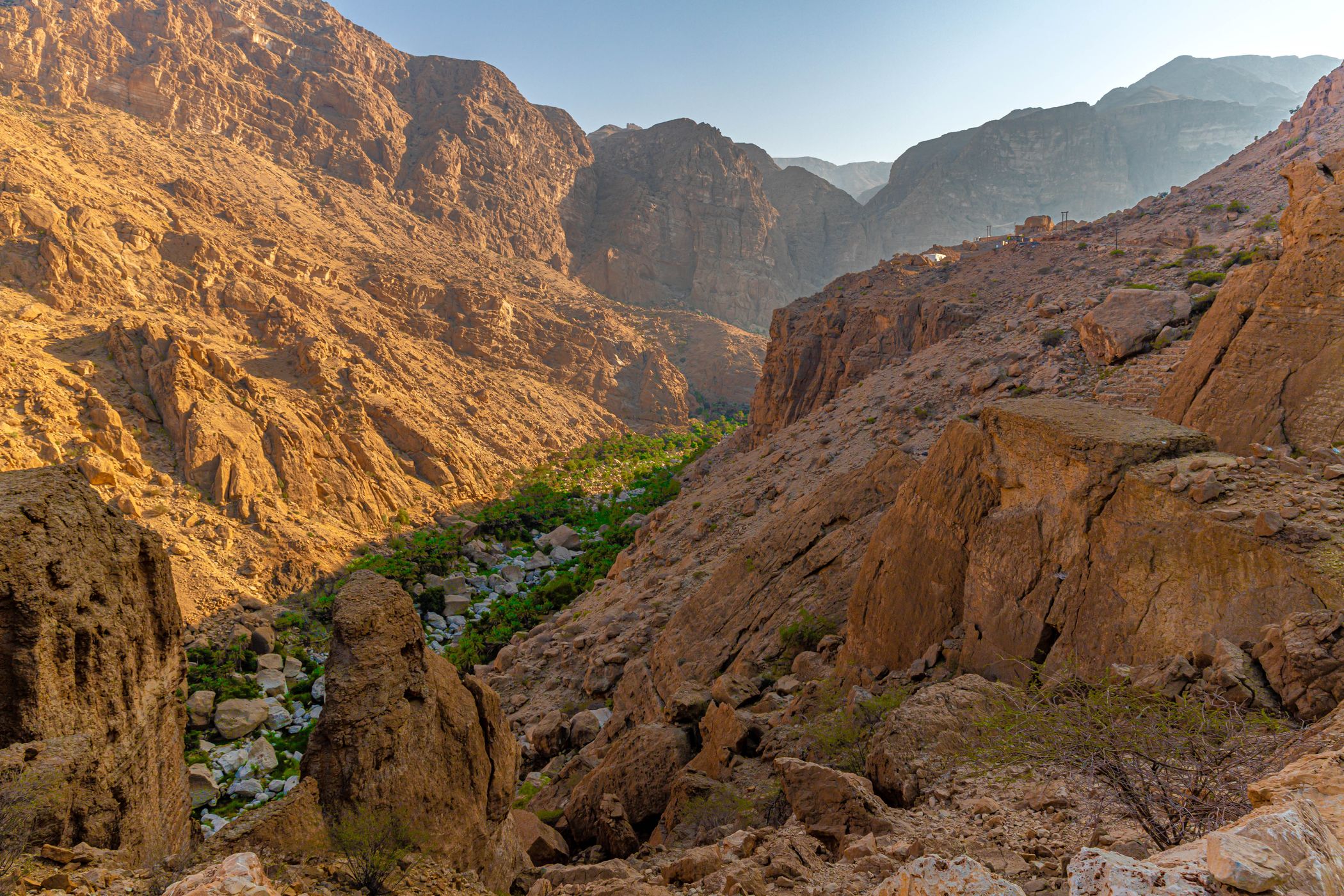 Wadi Tiwi Waterfall in Oman, Oman