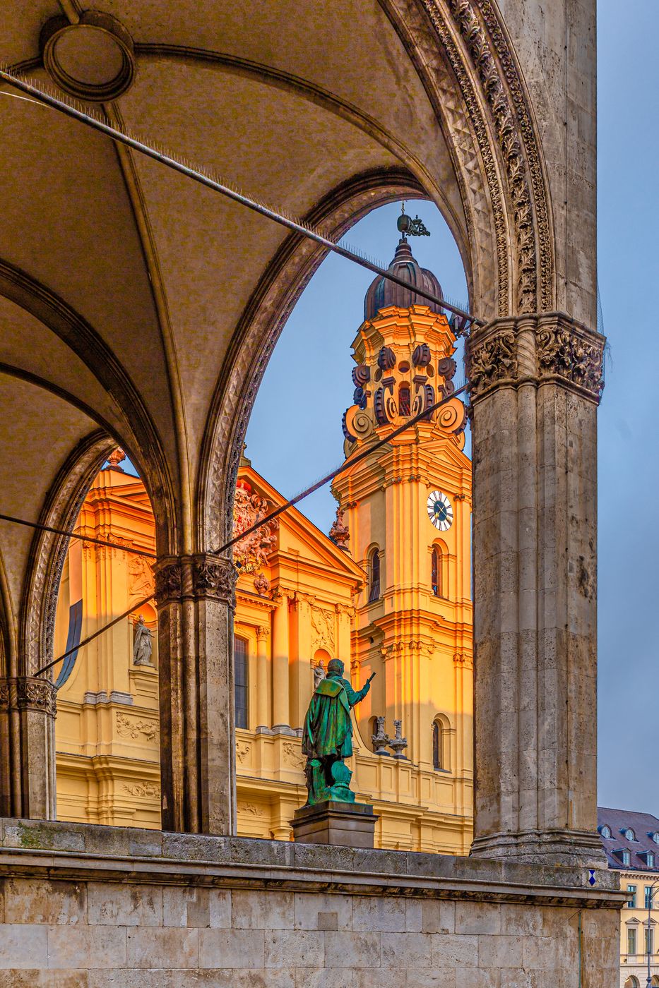 Wide place in the heart of Munich, Germany