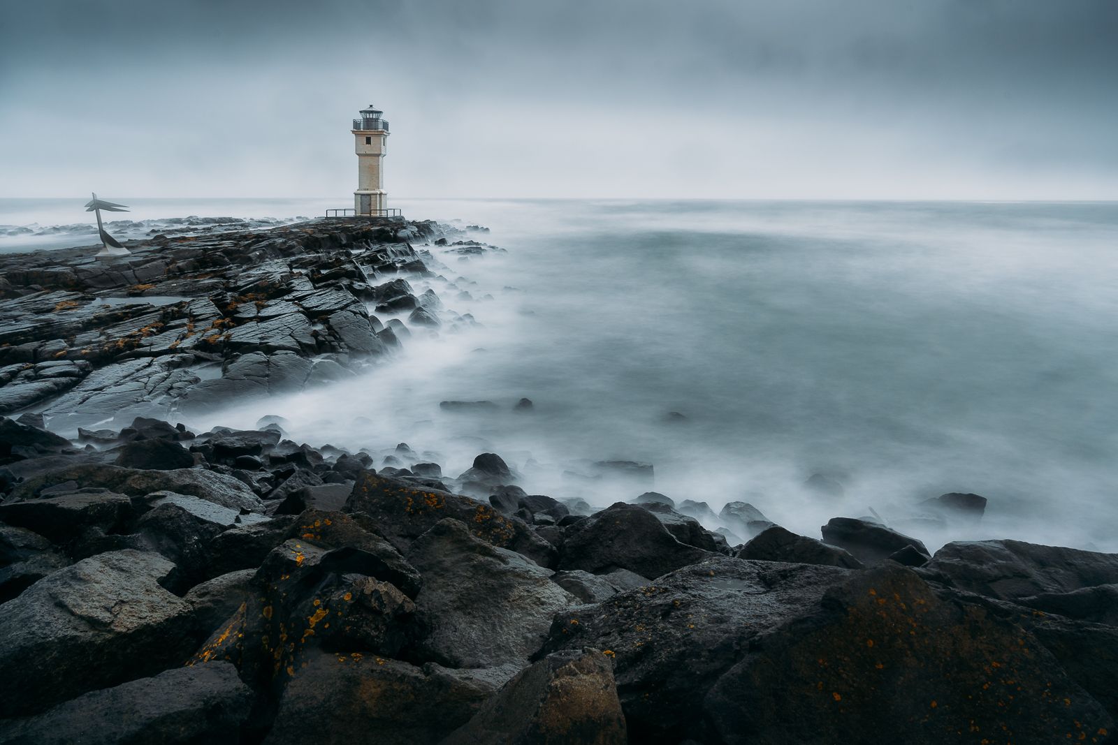 The old Akranes Lighthouse, Iceland