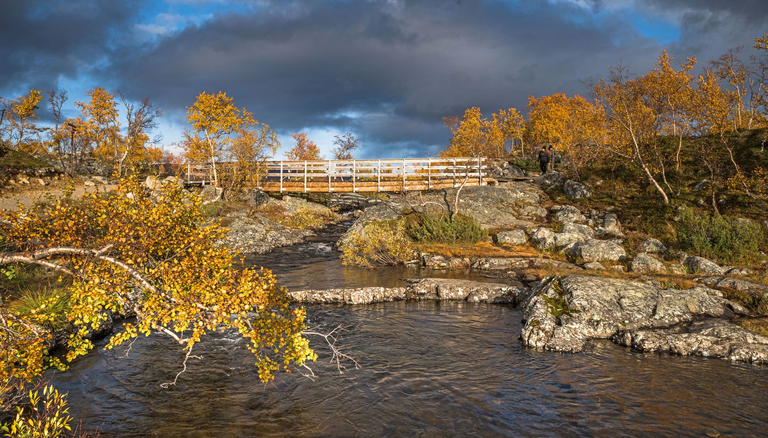 Bridge near the Tshahkajärvi, Finland