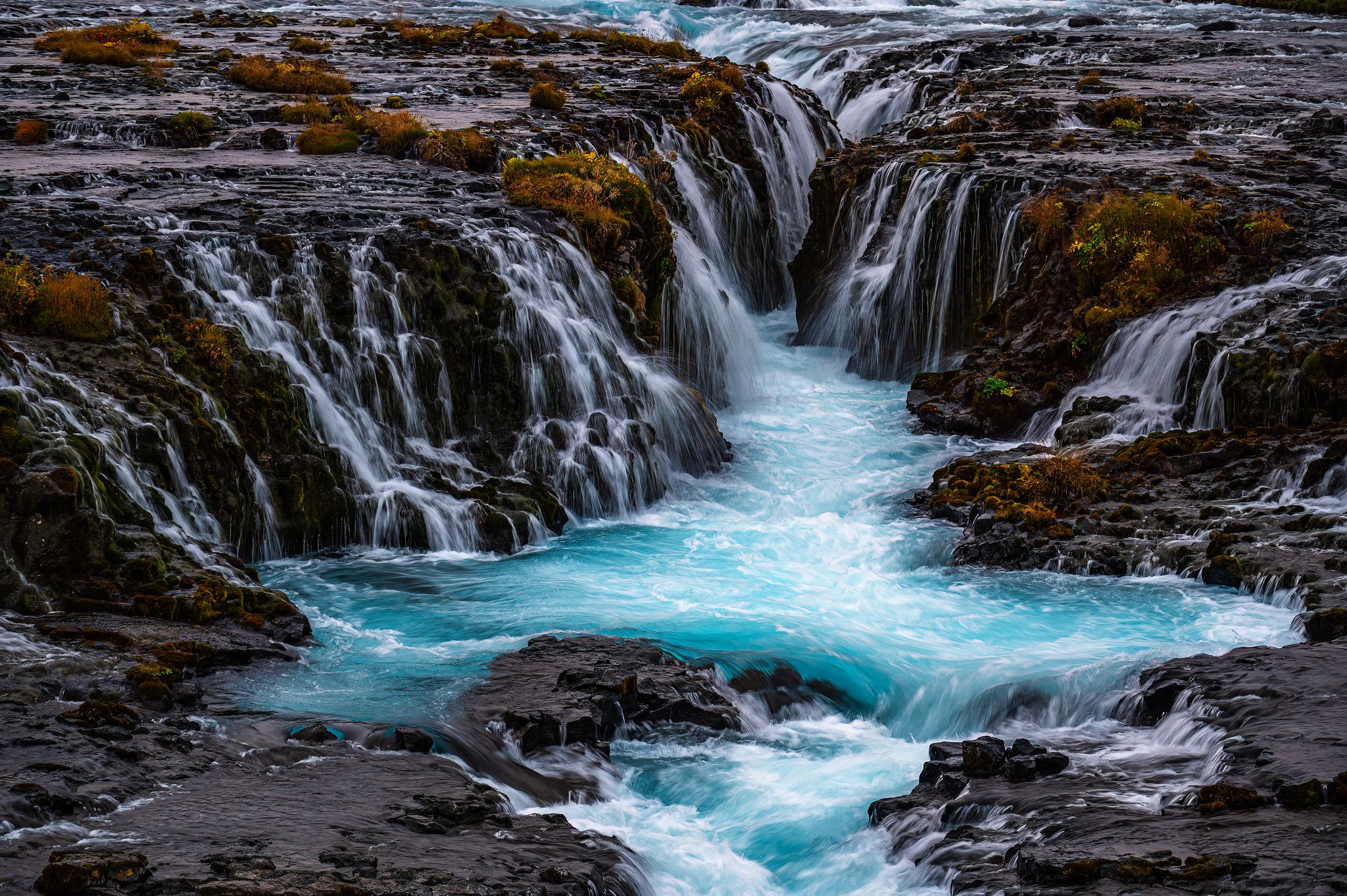 Bruarfoss Waterfall, Iceland