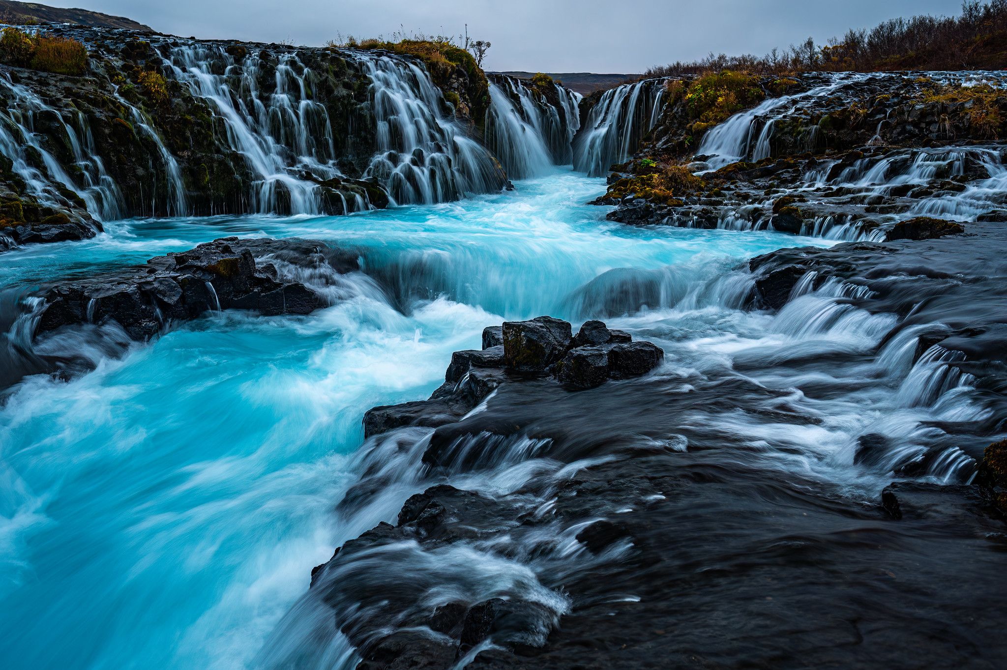 Bruarfoss Waterfall, Iceland