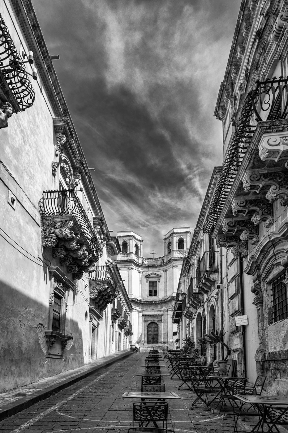 Cafes Noto, Sicily, Italy