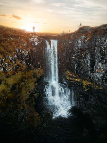 Carbost Burn Waterfall
