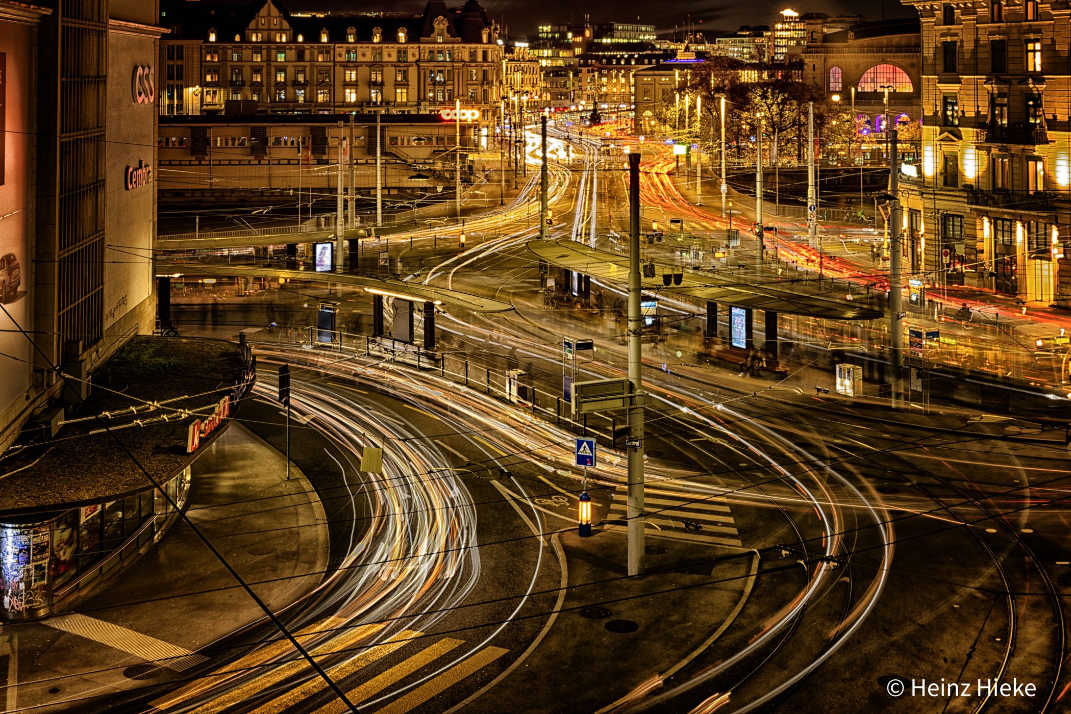 Central Train-Intersection, Zurich, Switzerland