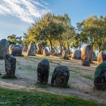 Cromeleque dos Almendres Stone Circle, Portugal