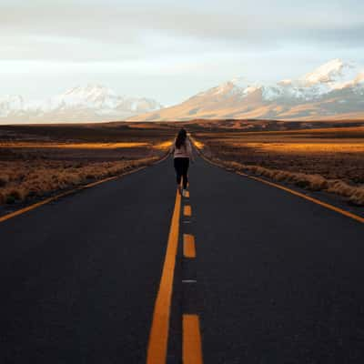 Desert road, Chile