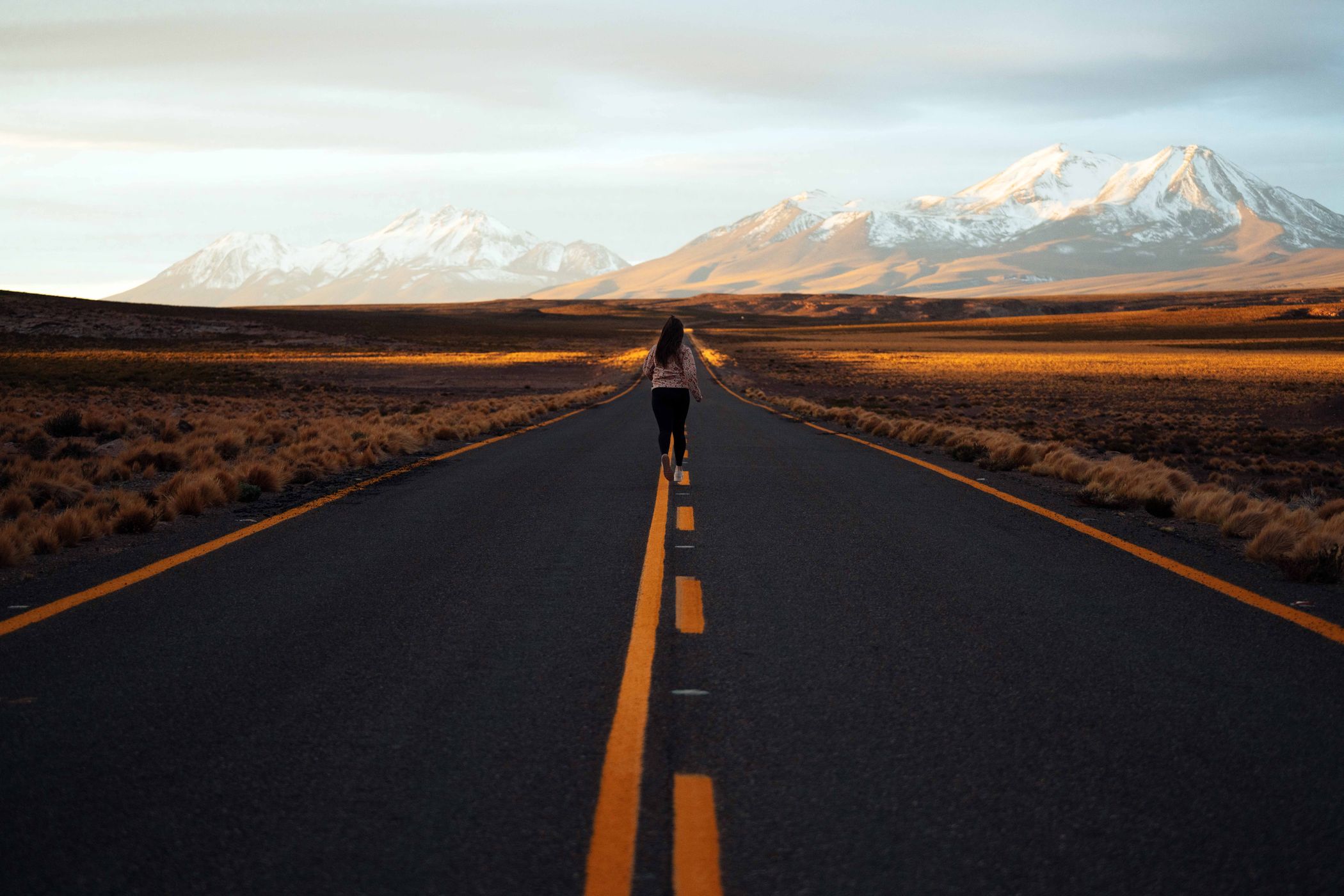 Desert road, Chile
