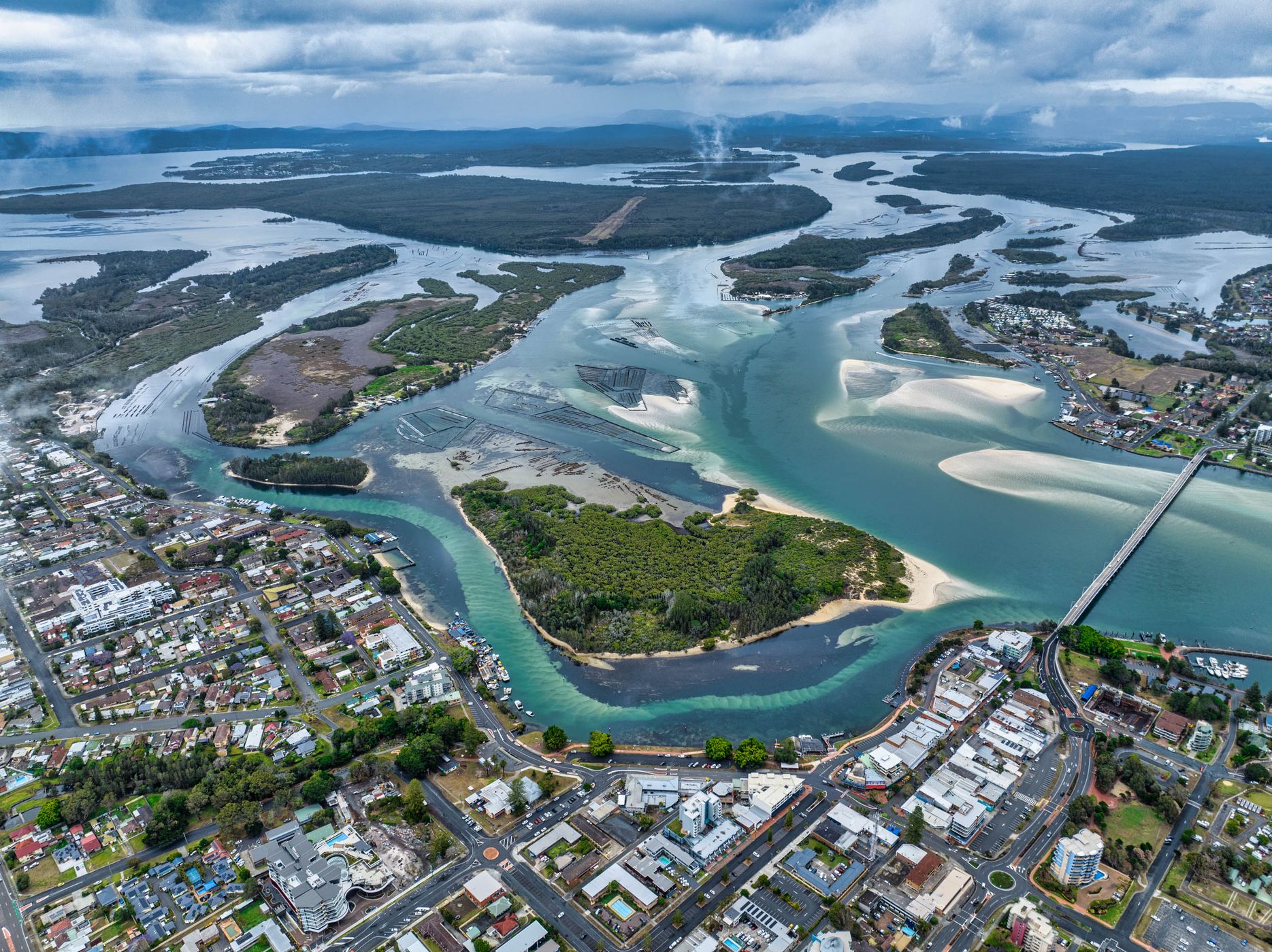 Great Lakes view, Forster, North Coast, New South Wales, Australia