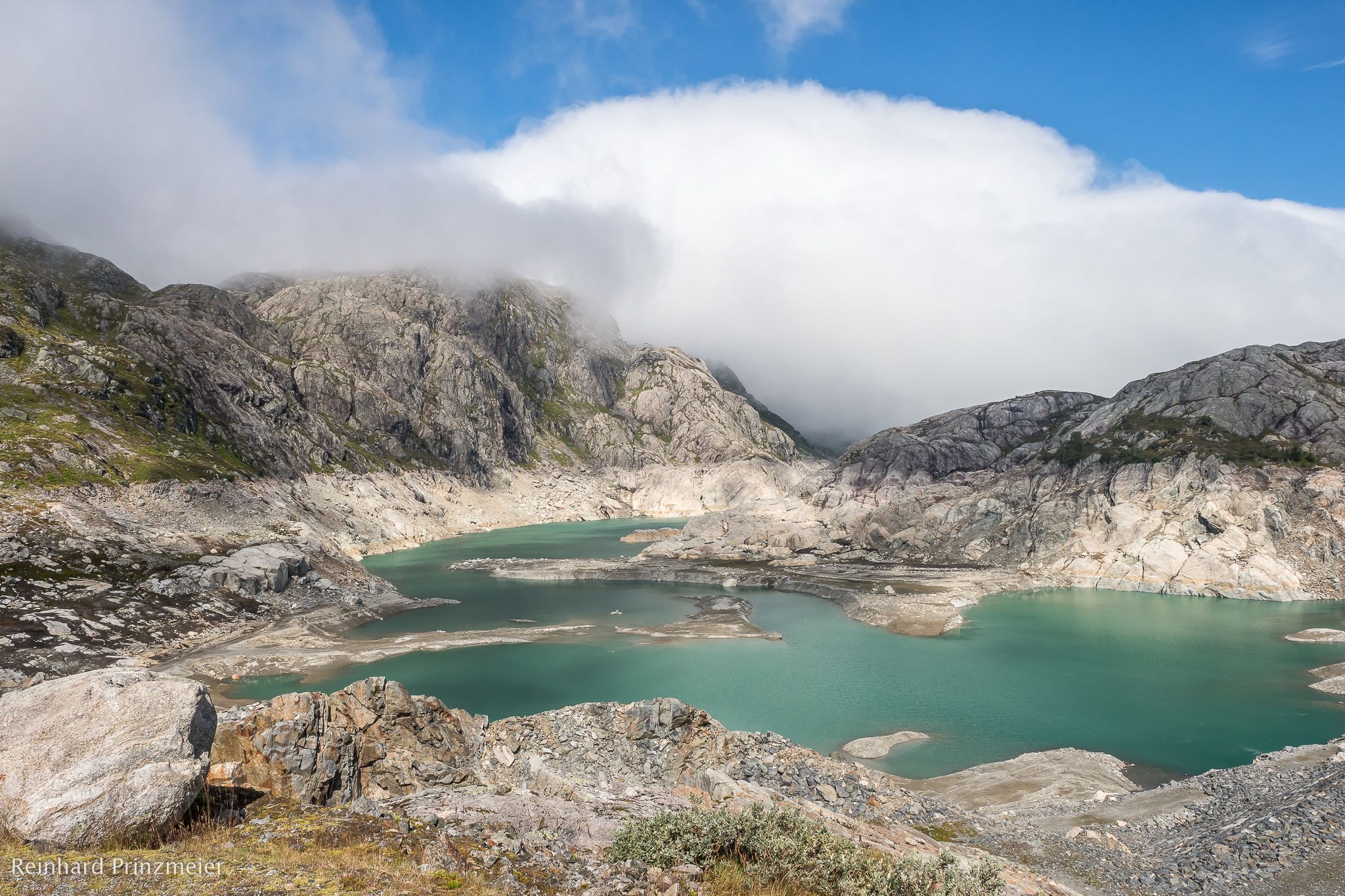Lake Blådalsvatnet seen from the Dam, Norway