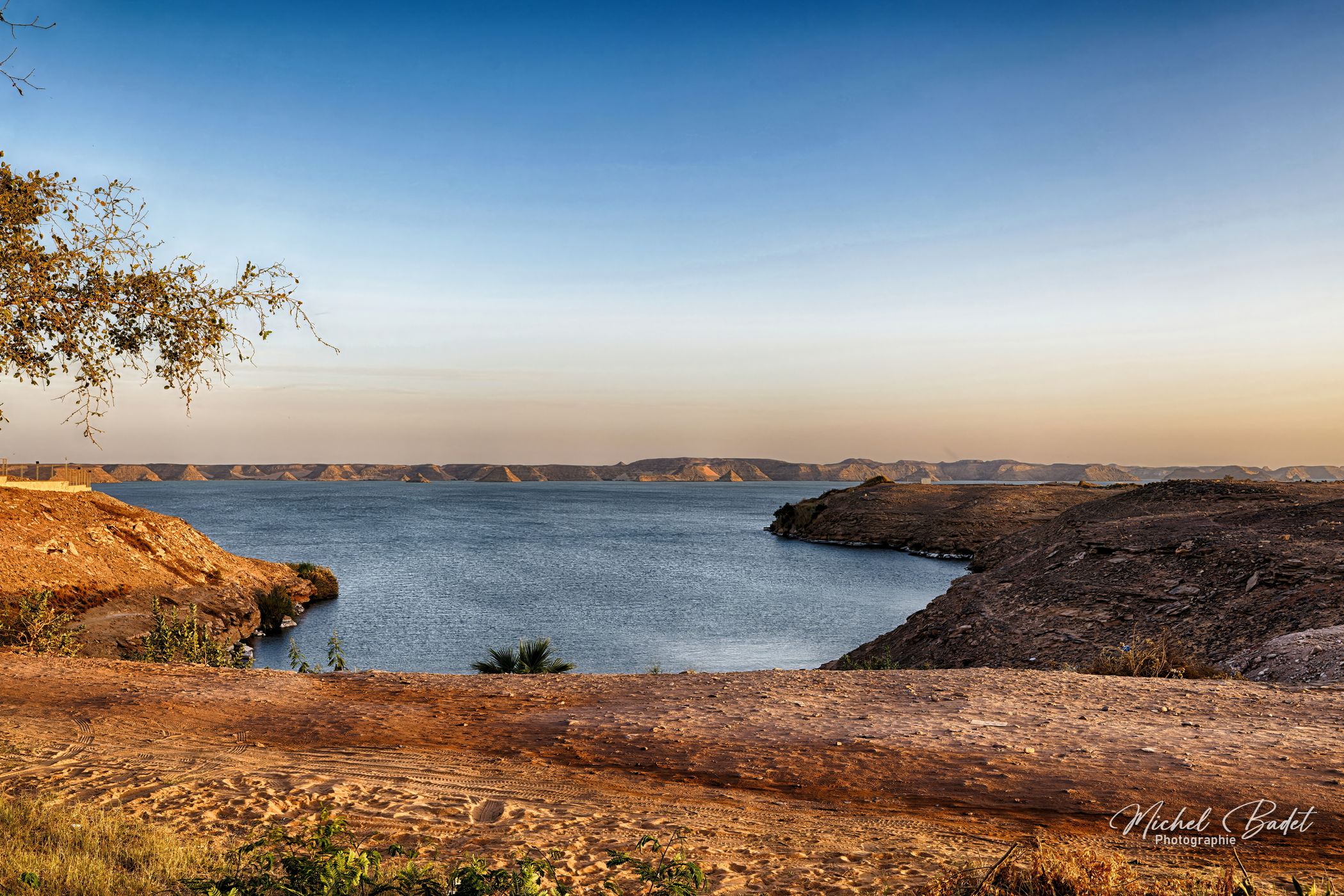 Lake Nasser at Abu Simbel, Egypt