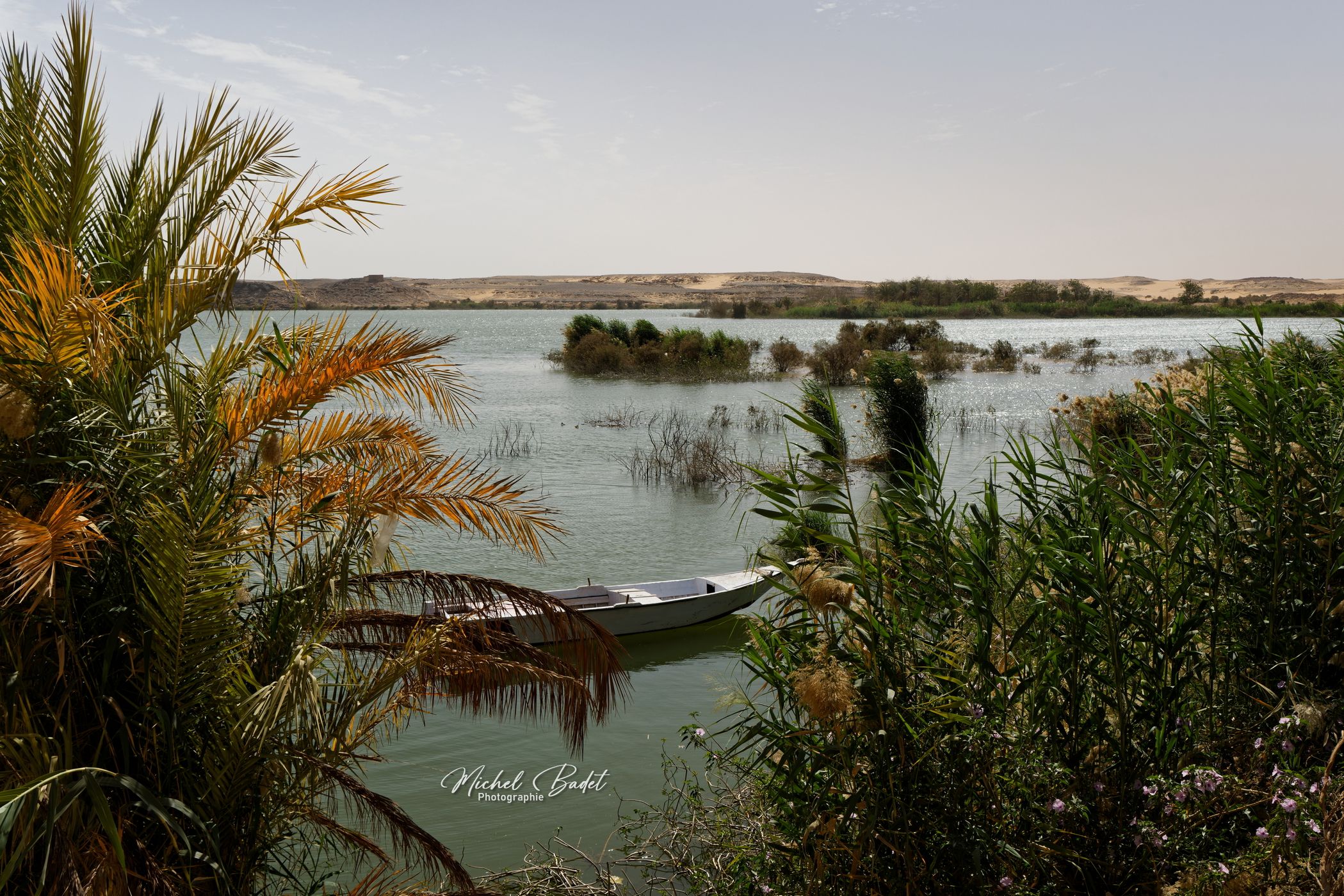 Lake Nasser at Abu Simbel, Egypt