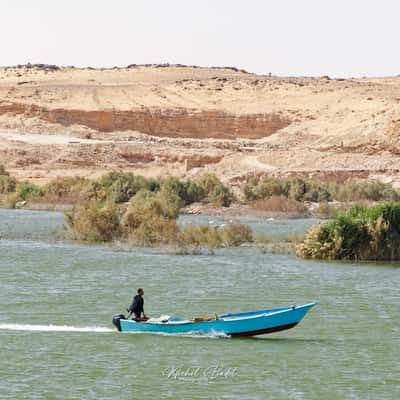 Lake Nasser at Abu Simbel, Egypt