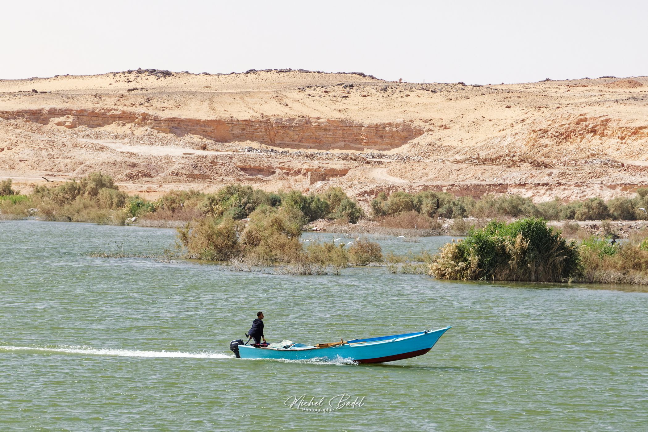 Lake Nasser at Abu Simbel, Egypt
