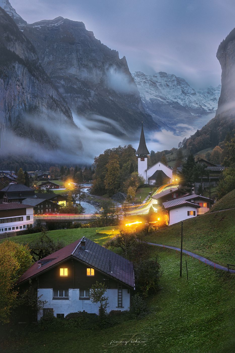 Lauterbrunnen from Fuhren View Point, Switzerland