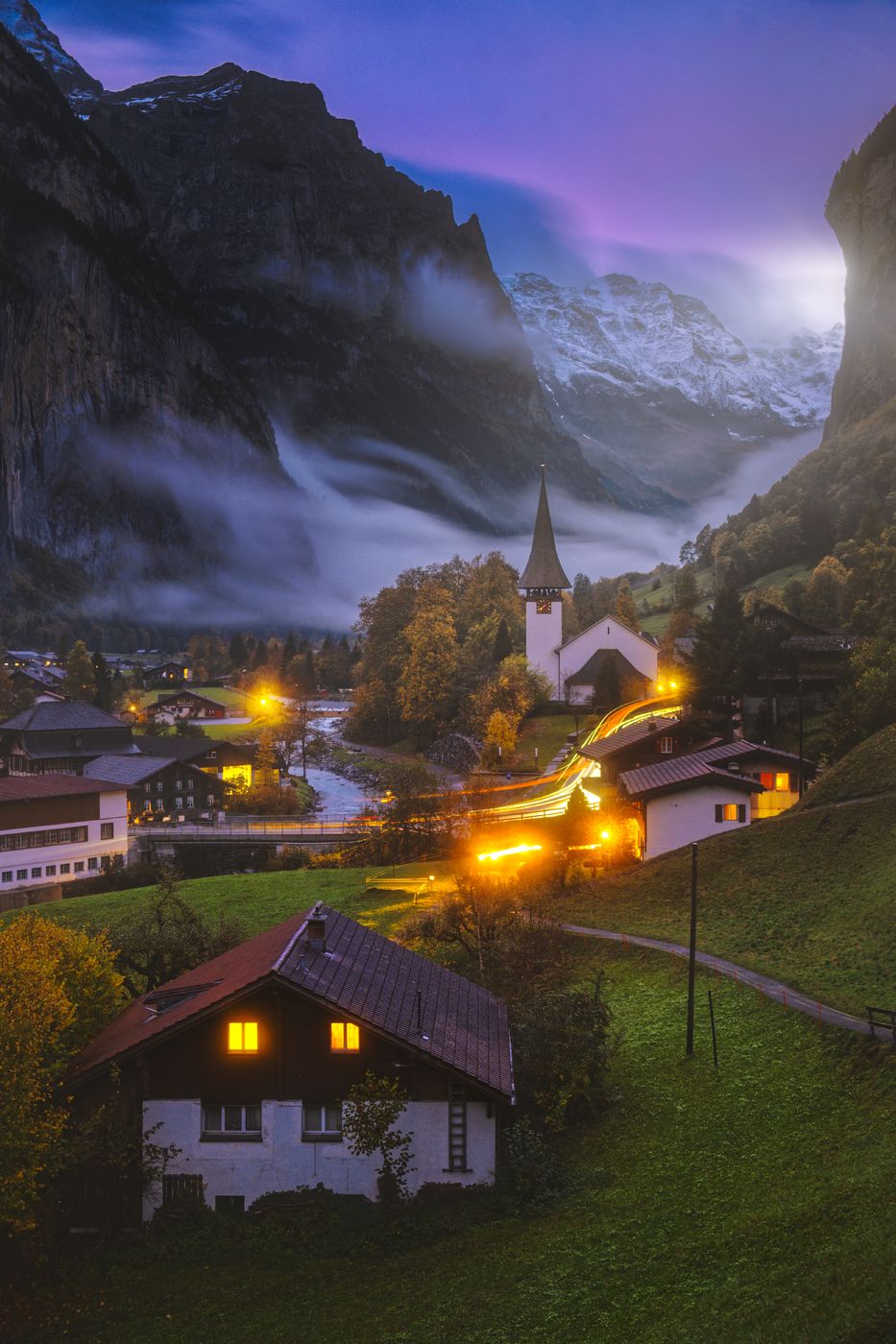Lauterbrunnen from Fuhren View Point, Switzerland