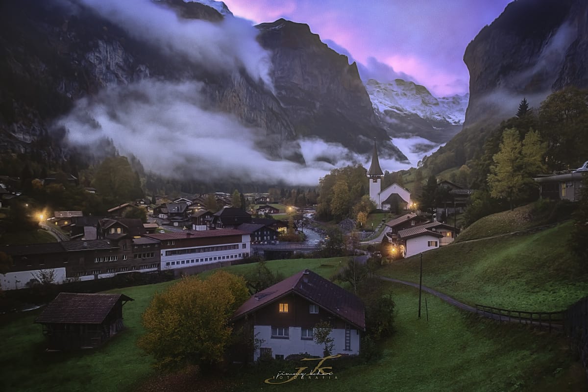 Lauterbrunnen from Fuhren View Point, Switzerland
