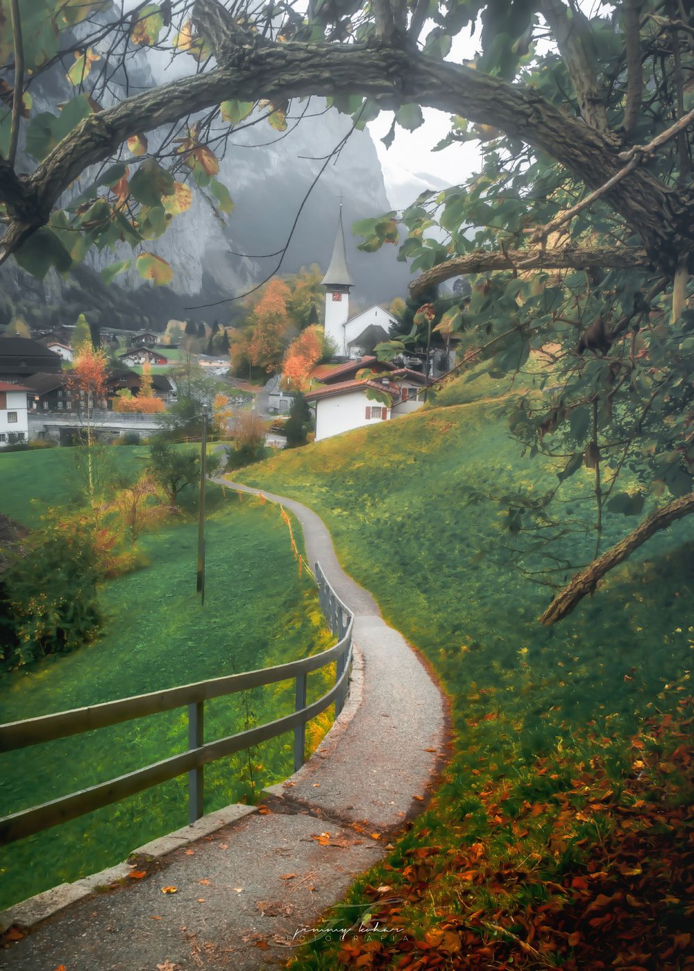 Lauterbrunnen from Fuhren View Point, Switzerland
