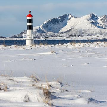 Lighthouse at Hvit strand, Norway