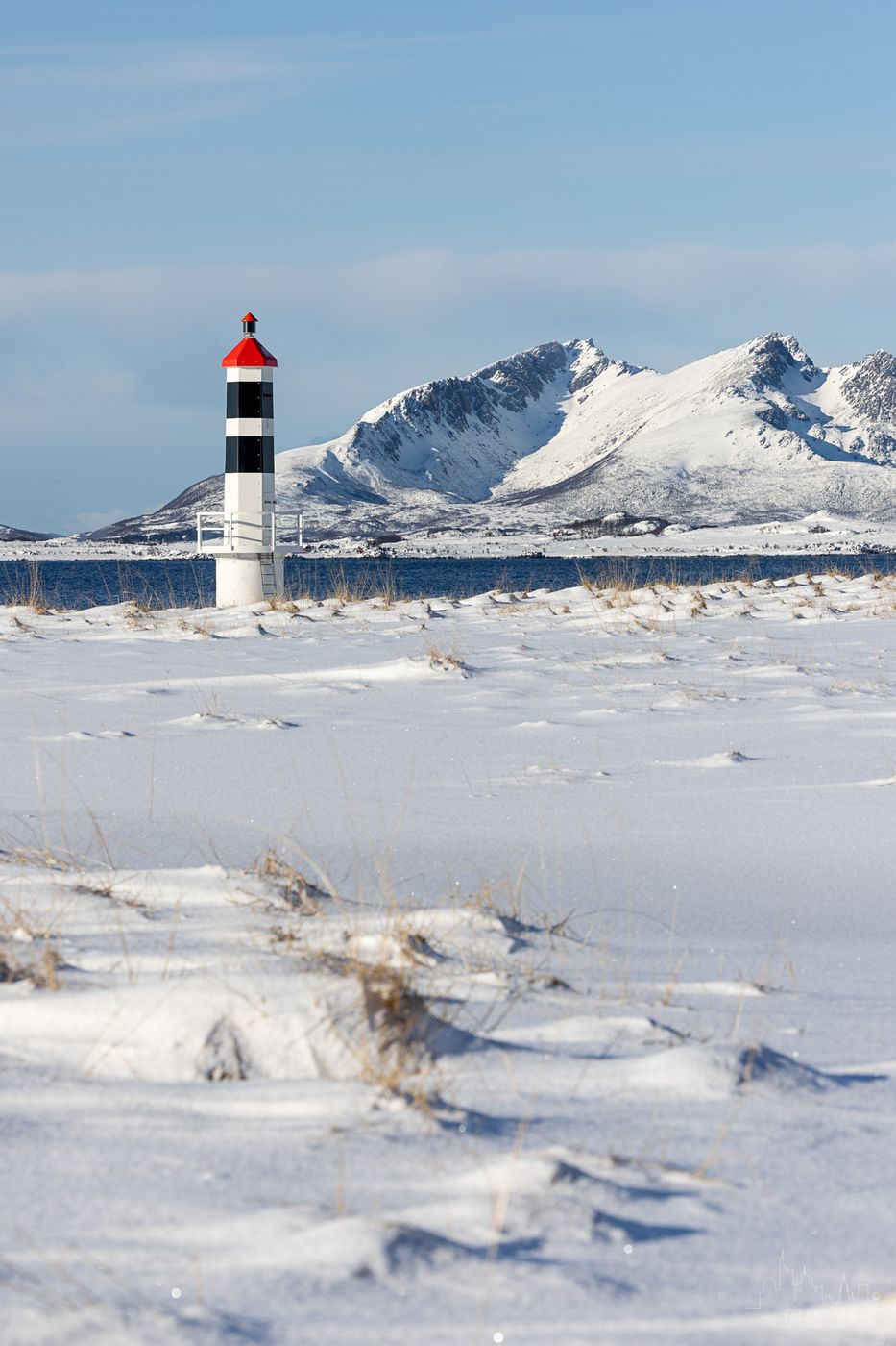 Lighthouse at Hvit strand, Norway
