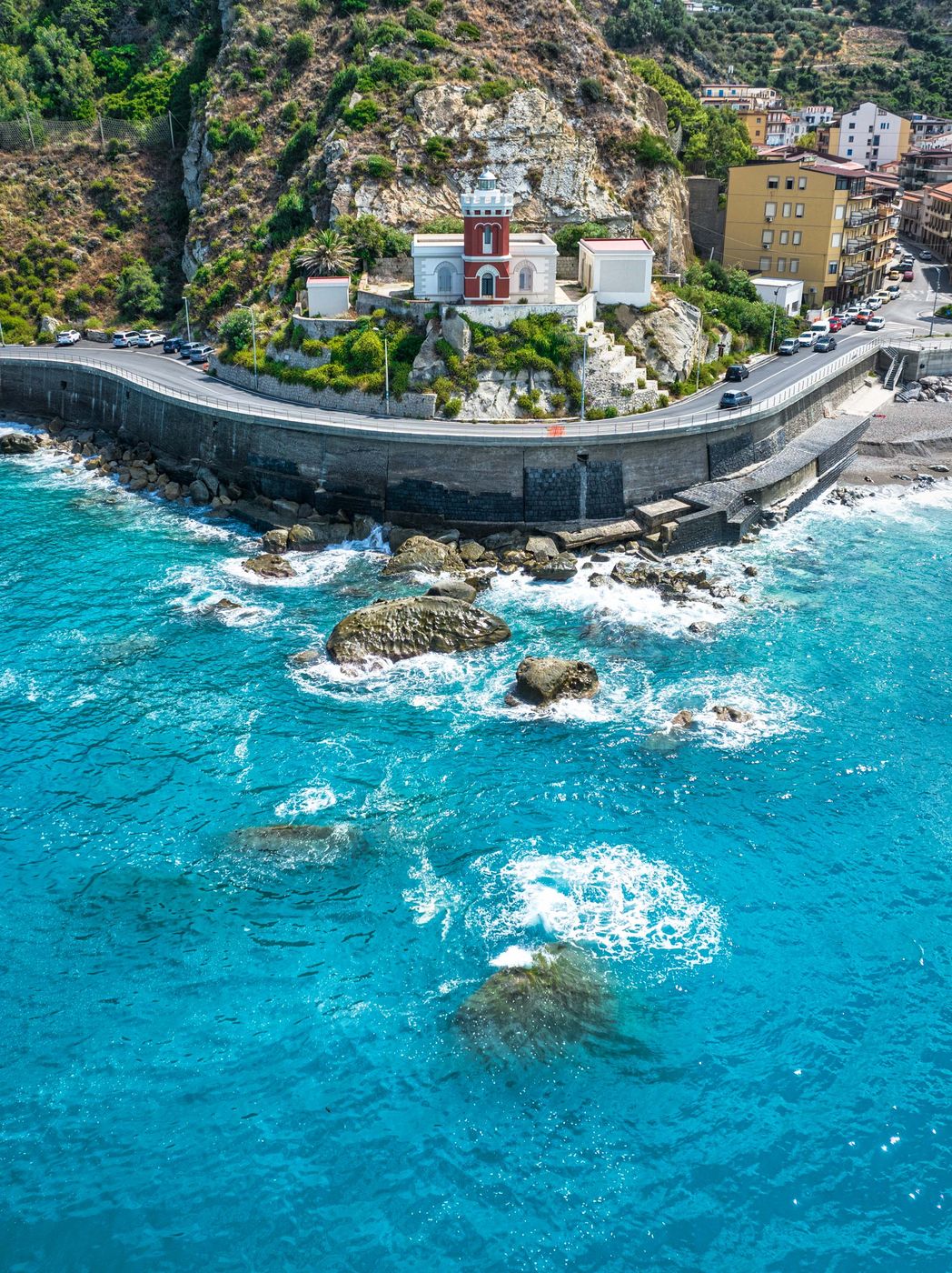 Lighthouse, Faro di Capo d'Orlando, Sicily, Italy