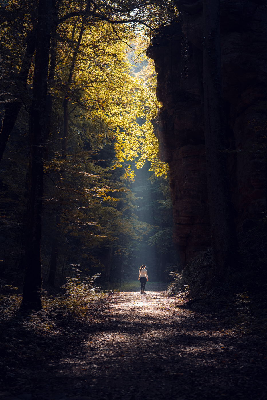 Lights on in Müllertal, Luxembourg
