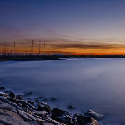 Mataró shoreline view, Spain