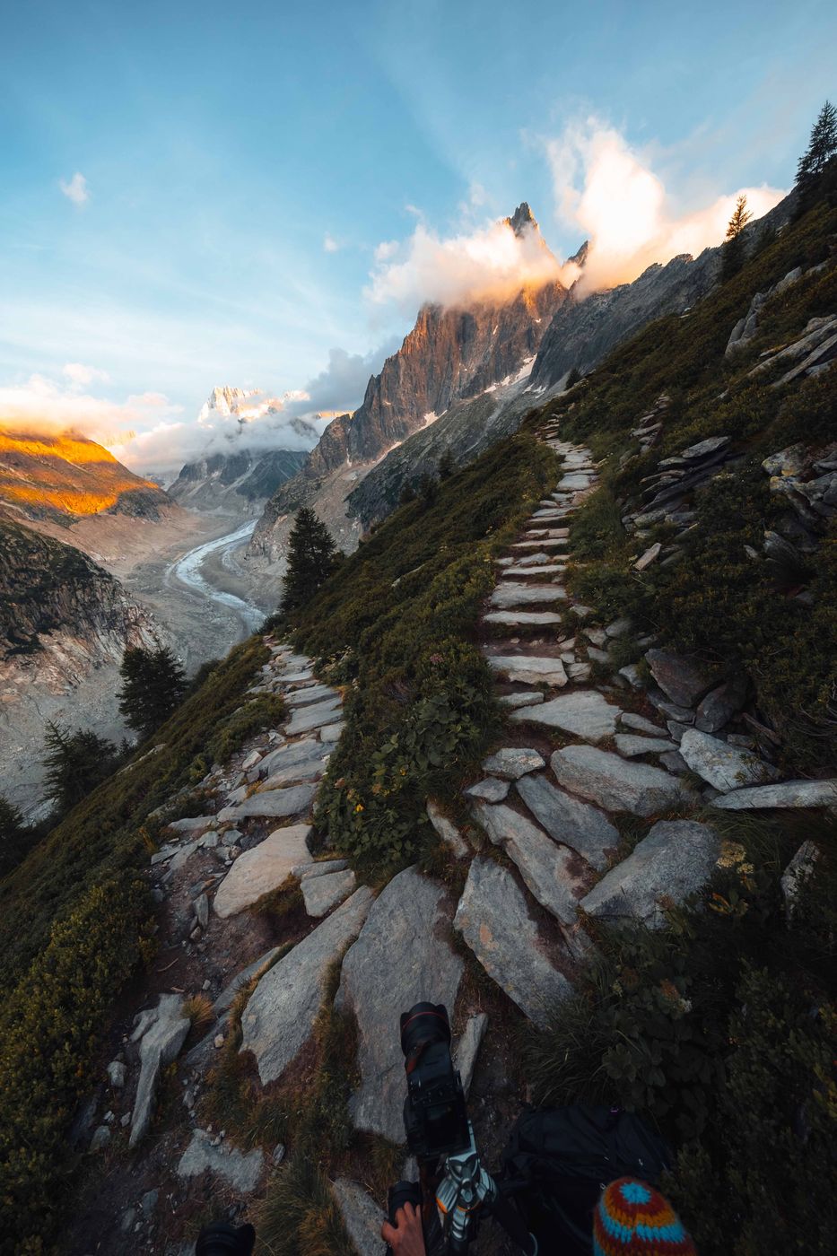 Mer de Glace path, France