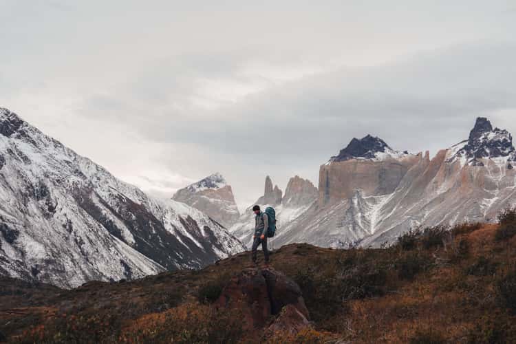 Mountain view at Torres del Paine