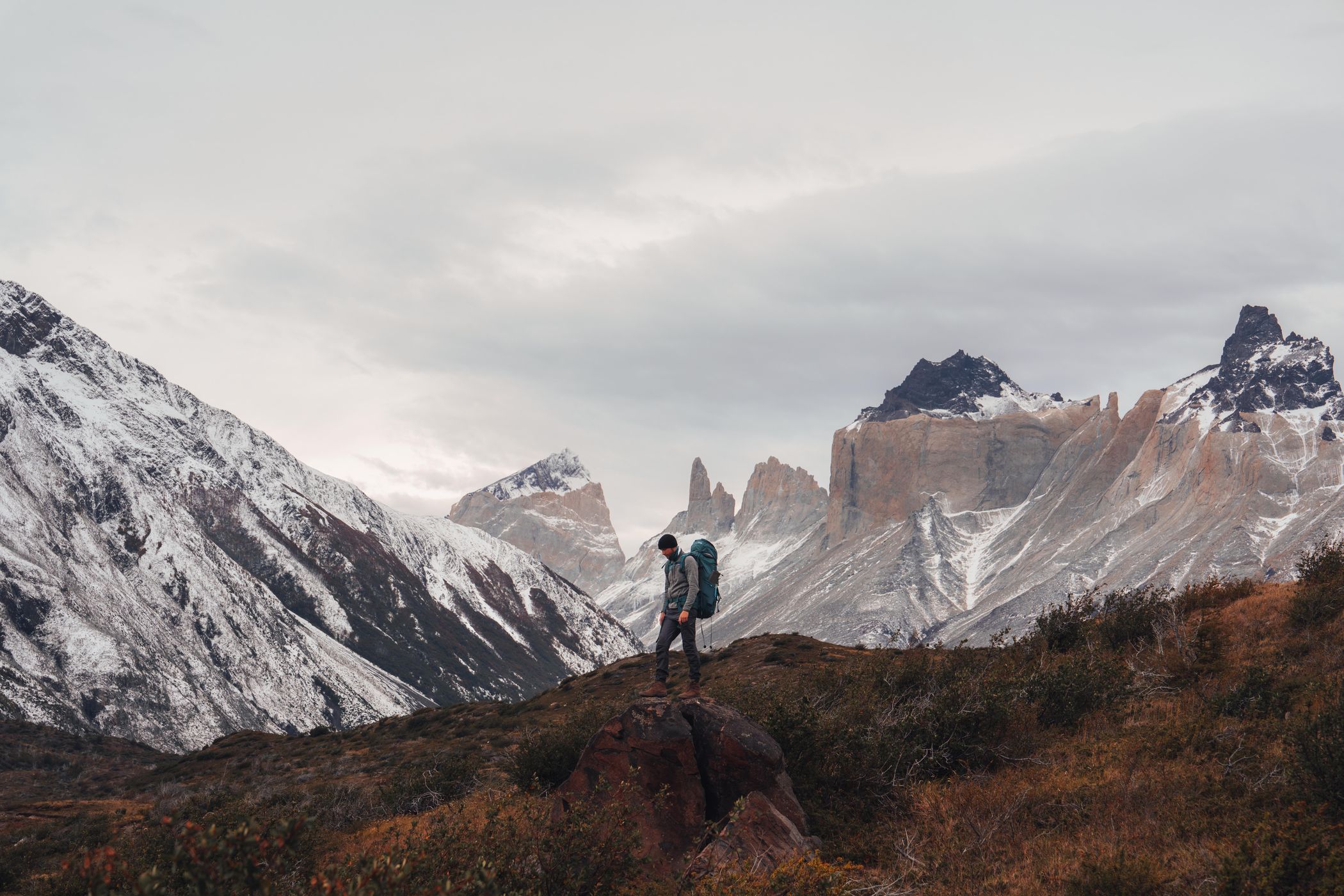 Mountain view at Torres del Paine, Chile