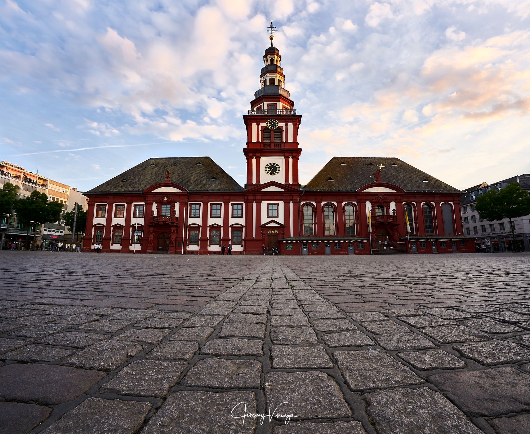 Old Town Hall and St. Sebastian Church, Germany