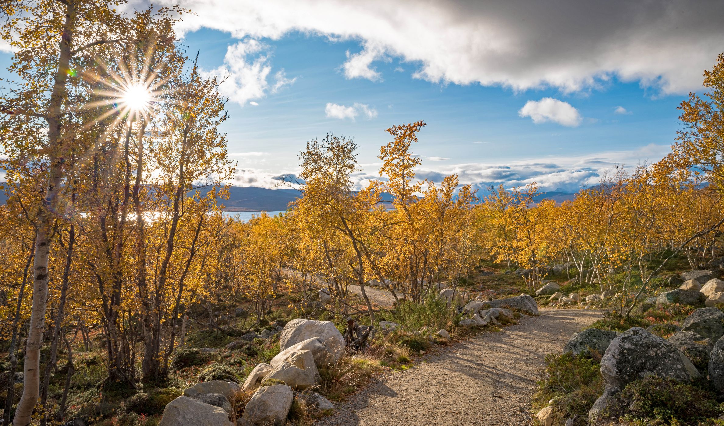 On the trail to the Tsahkal Falls, Finland
