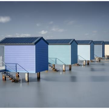 Osea Beach Huts, United Kingdom