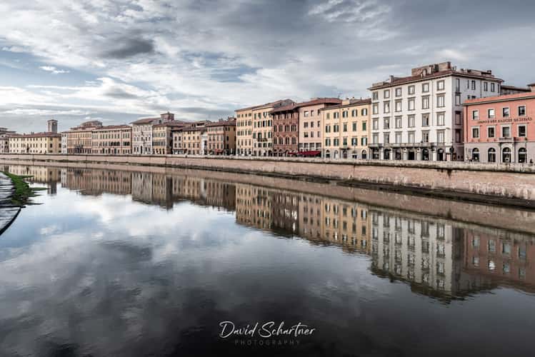 Pisa Old Town at the River