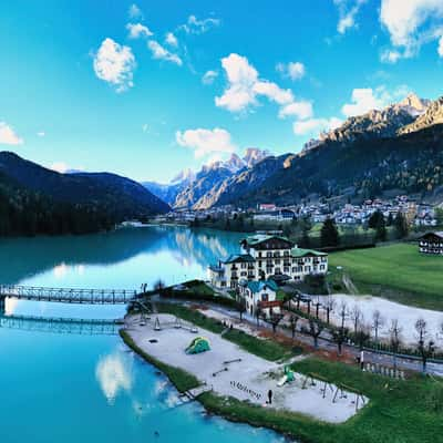 Santa Caterina Lake in Auronzo di Cadore, Italy