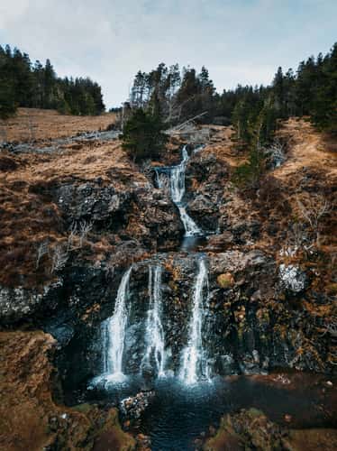 Scotland Highlands Waterfall