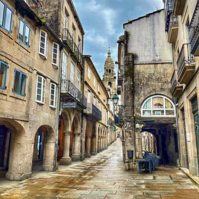 Street of Santiago de Compostela, Spain