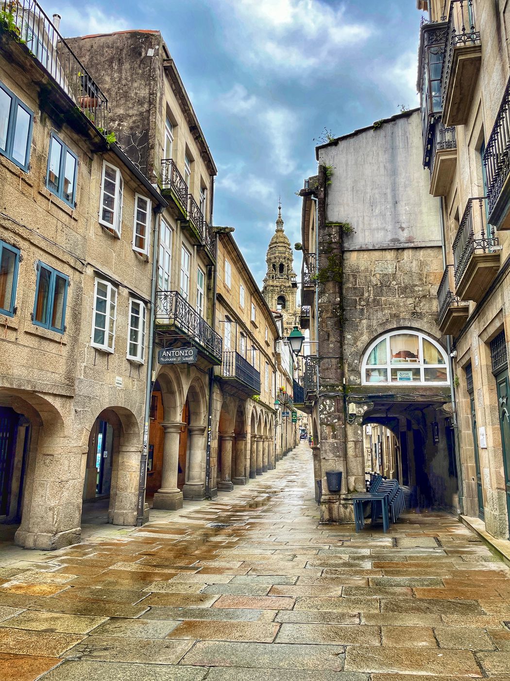 Street of Santiago de Compostela, Spain